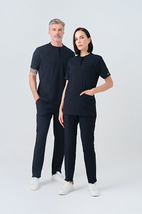 لباس کار سرمه ای ÇİZGİ MEDİKAL - کد 933181399