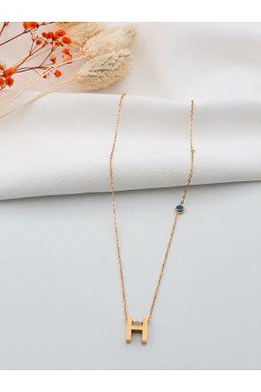 گردنبند استیل ( فولاد ) طلائی زنانه استیل ضد زنگ Siya Silver - کد 861364809