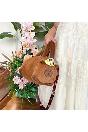 اسباب بازی مخملی قهوه ای بچه گانه 30 cm LRS STORE - کد 937429477