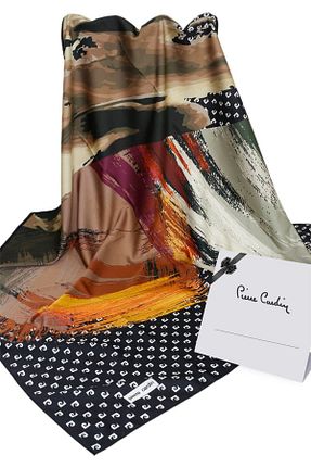 روسری رنگی پلی استر Pierre Cardin - کد 186370578