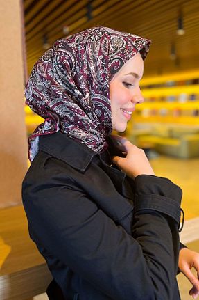 روسری رنگی پلی استر Sultan Eşarp - کد 937439774
