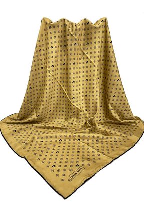 روسری طلائی پلی استر Pierre Cardin - کد 700333312