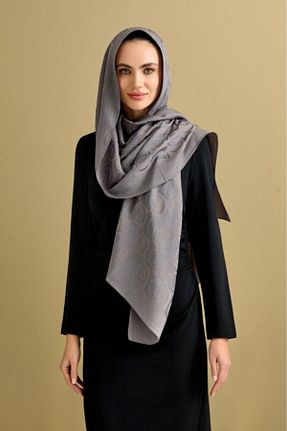 شال طوسی زنانه Imannoor - کد 854775521