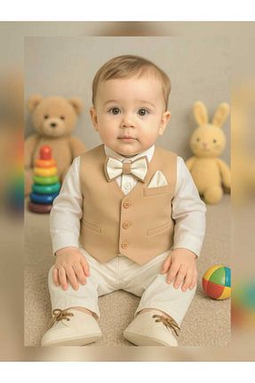 ست نوزادی قهوه ای بچه گانه پنبه ای Calide Baby - کد 114439620