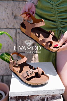 صندل رنگی زنانه پاشنه تخت İncimoda - کد 903814737