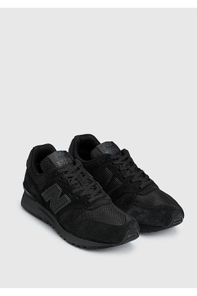 کفش اسنیکر مشکی زنانه چرم اصل New Balance - کد 854108045