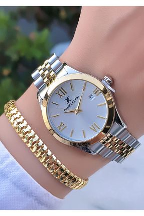 ساعت مچی طلائی زنانه 36-40 میلی متر Daniel Klein - کد 350883200