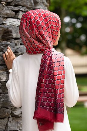 شال زرشکی زنانه Vissona - کد 270713618