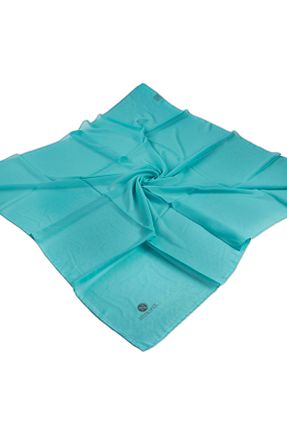 روسری فیروزه ای شیفون NUR İPEK - کد 891059397