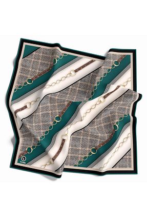 روسری آبی پلی استر VİOLLA - کد 304922482