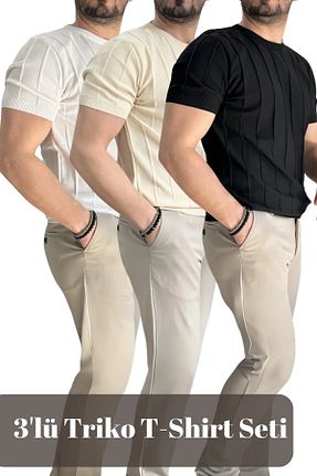 تیشرت رنگی مردانه یقه دوچرخه pepule - کد 937615363