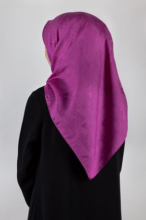 روسری صورتی پنبه پلی استر Vissona - کد 645505339