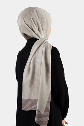 شال بژ زنانه پنبه ای Vissona - کد 365787062