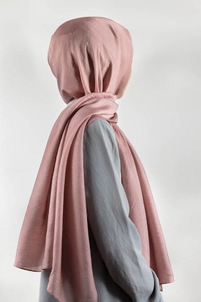 شال صورتی زنانه Medine İpeği Vissona - کد 635912481