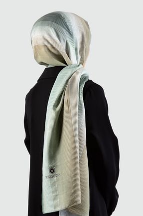 شال سبز زنانه پنبه ای Vissona - کد 647812733