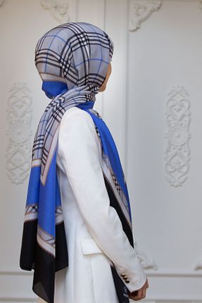 شال سرمه ای زنانه Vissona - کد 816888543