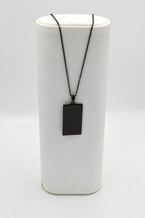 گردنبند استیل ( فولاد ) مشکی زنانه استیل (فولاد) G1CR - کد 937483662