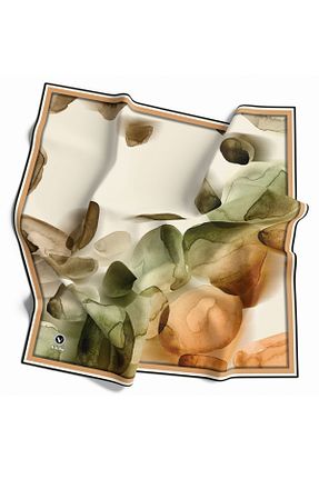 روسری خاکی پلی استر VİOLLA - کد 368984208