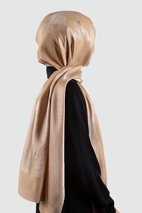 شال بژ زنانه پلی استر Vissona - کد 636167643