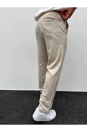 شلوار بژ مردانه کتان Ulu Collection - کد 937489703