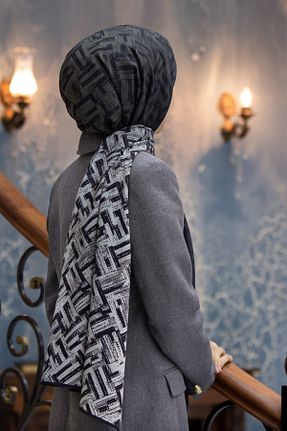 شال طوسی زنانه Medine İpeği Vissona - کد 875846136