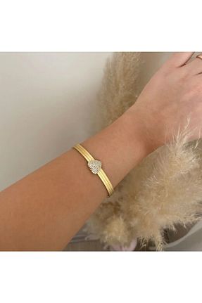 دستبند استیل (فولاد) زرد زنانه استیل (فولاد) HEYjewelry - کد 905217660