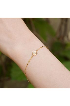 دستبند طلا زرد زنانه 14 عیار Bayar Gold - کد 937507916