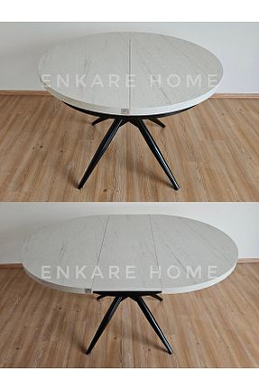 میز ناهار خوری سفید Açılır-Kapanır Enkare - کد 896031678