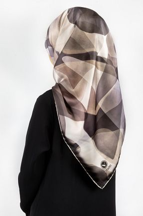 روسری طوسی پلی استر VİOLLA - کد 877589396