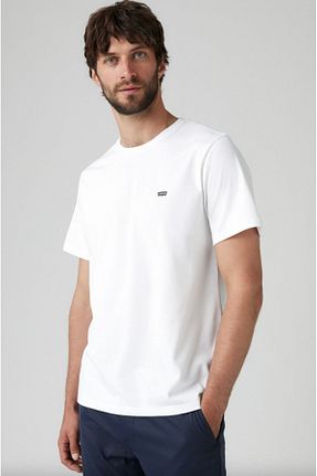 تیشرت سفید مردانه رگولار Levi