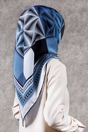 روسری سرمه ای پلی استر VİOLLA - کد 900936579
