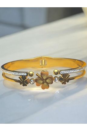 دستبند استیل (فولاد) زرد زنانه استیل ضد زنگ Constanza Exclusive - کد 937196930