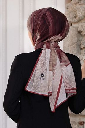 شال زرشکی زنانه Medine İpeği Vissona - کد 875846454