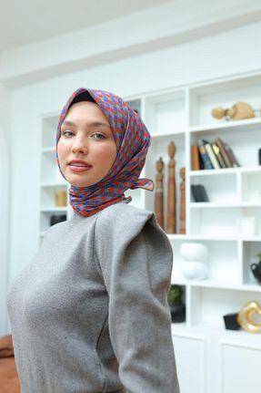 روسری بنفش پنبه ای Silk Home - کد 894790963