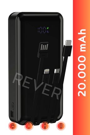 پاور بانک مشکی 11500 - 20000 Rever - کد 828086156