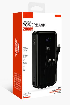 پاور بانک مشکی 11500 - 20000 Rever - کد 828086156