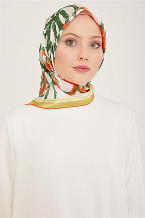 روسری آبی کرپ ساتن ابریشم Armine - کد 937539583