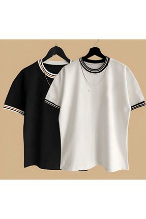 تیشرت رنگی زنانه اورسایز DWN WEAR - کد 905867965
