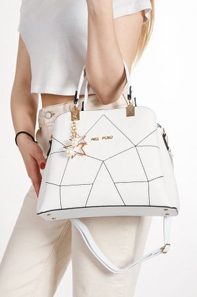 کیف دوشی سفید زنانه چرم مصنوعی Adelina Bags - کد 937544620