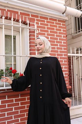 لباس حجاب مشکی زنانه سایز بزرگ new ats - کد 937567064
