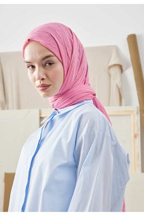 روسری صورتی پنبه ای Modakaşmir - کد 899784686