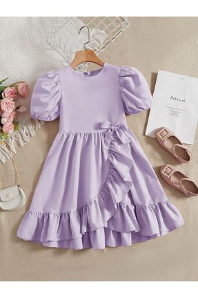 لباس بنفش بچه گانه بافتنی Genel Markalar - کد 937576554
