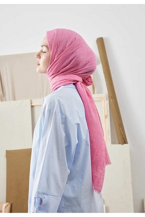 روسری صورتی پنبه ای Modakaşmir - کد 899784686