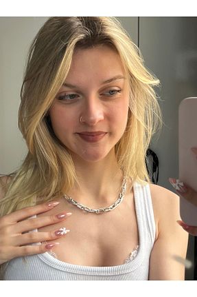 گردنبند جواهر طوسی زنانه برنجی MOD10 - کد 937587133