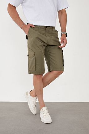 شلوارک و برمودا سبز مردانه رگولار IMPOSING JNS - کد 937592266