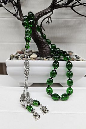 تسبیح سبز کهربا Zikir Tesbih - کد 937621396