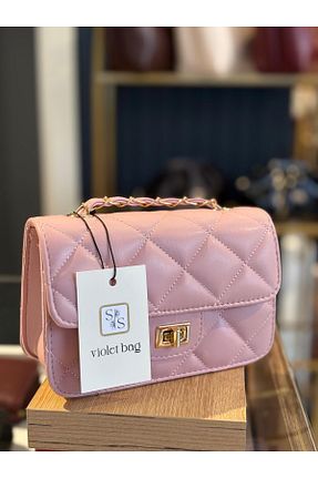 کیف دوشی صورتی زنانه چرم مصنوعی Moda Lime - کد 929760898