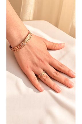 دستبند جواهر متالیک زنانه gulflower nude - کد 937700325