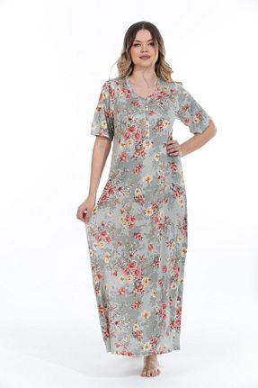 لباس شب سایز بزرگ سبز زنانه گلدار Etoile - کد 650089765