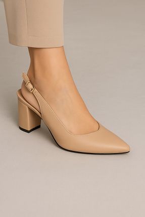 کفش پاشنه بلند کلاسیک بژ زنانه جیر Venardi - کد 859496924